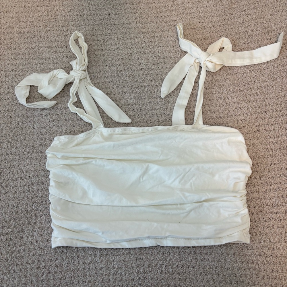 White Women's Crop Top
